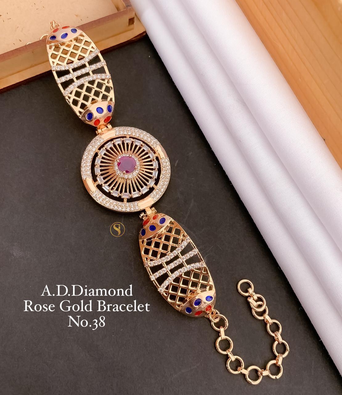 Fancy Designer AD Diamond Bracelet 3 Catalog
